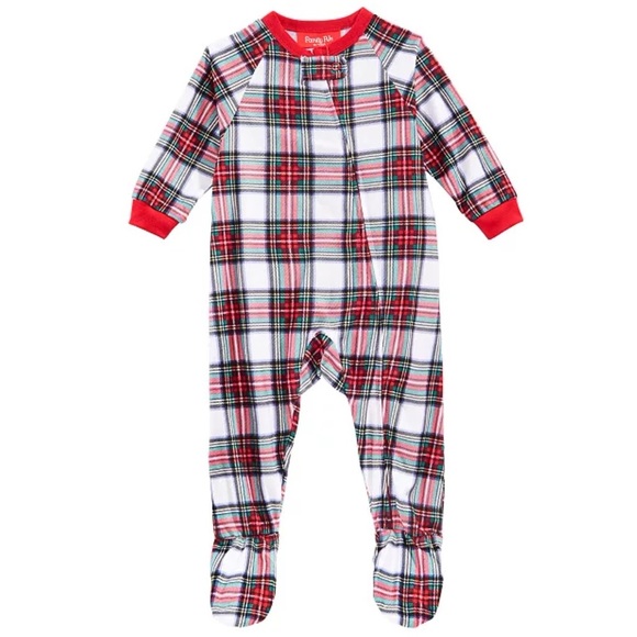 Family Matching Baby Stewart Plaid Footed Pajamas - Picture 1 of 2
